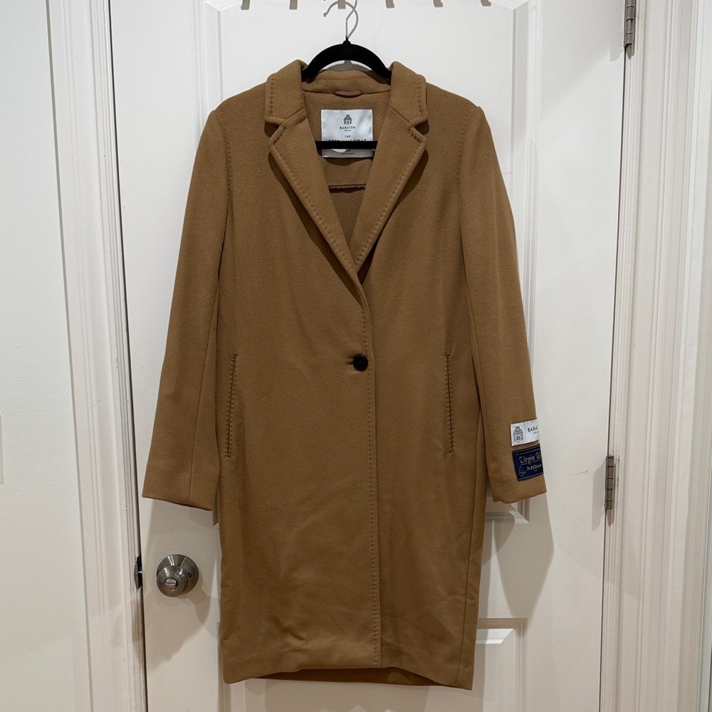 Aritzia Classic Camel Trench Coat
